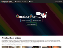 Tablet Screenshot of amateurporn.com